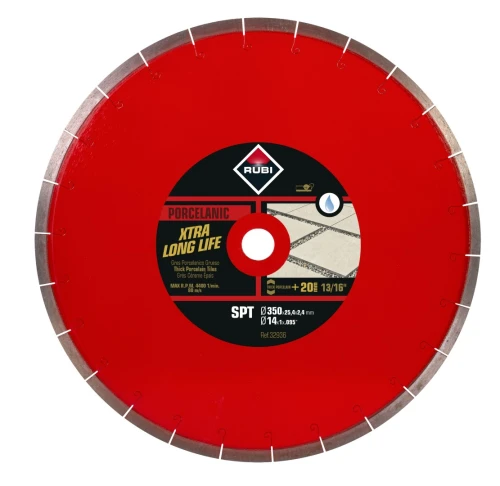 RUBI SPT 350 PREMIUM – diamantový kotúč na hrubý gres a spekaný kameň 350 mm