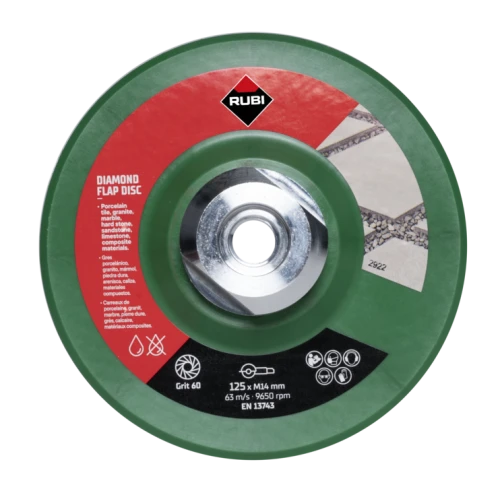 RUBI lamelový diamantový kotúč 125mm, zrnitosť 50/60 Grit Hrubý